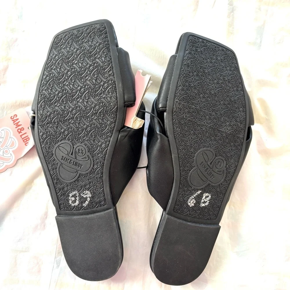 NWT Sam & Libby Black Sandals Slip On SZ 8.5 - Picture 9 of 11